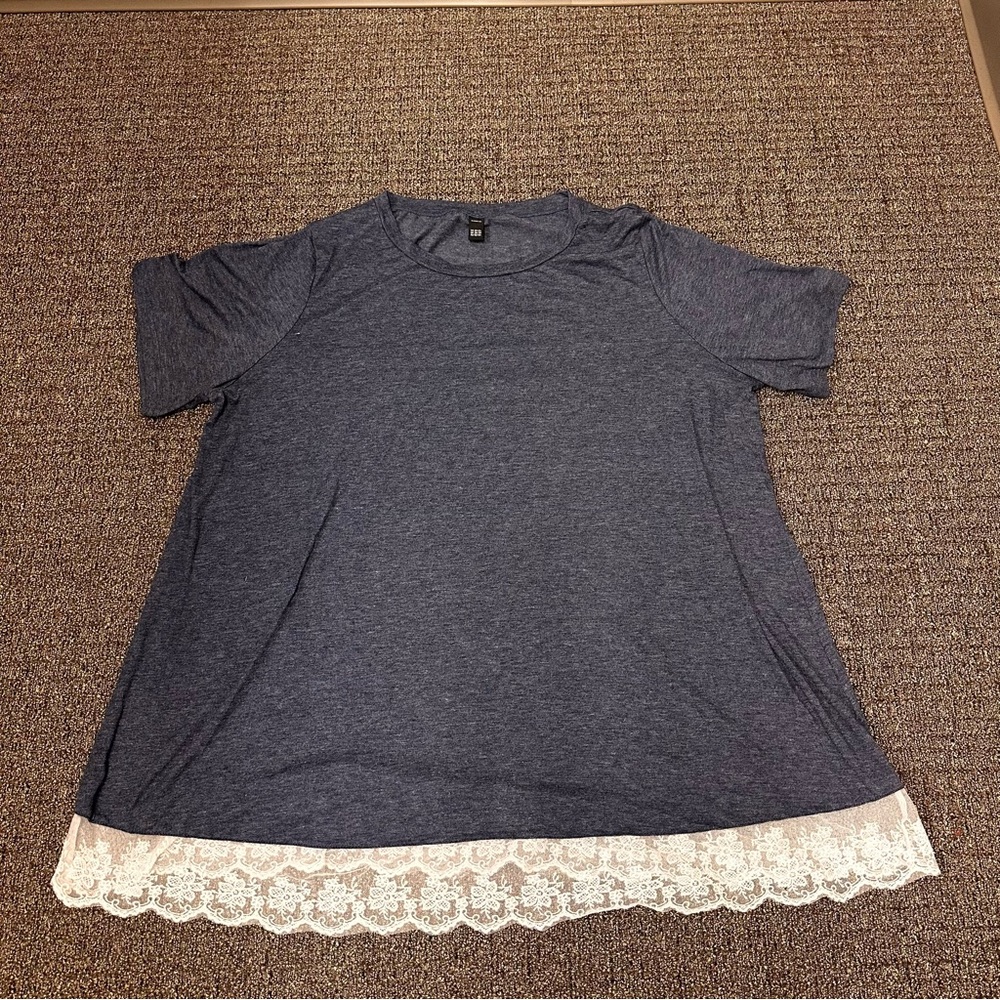 BloomChic Lace Trim Top Tunic Womens Size 22-24
